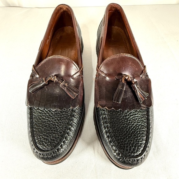 Allen Edmonds Black and Brown Leather Loafers